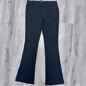 Sanctuary Black Ponte Stretch Kick-Flare Pants L